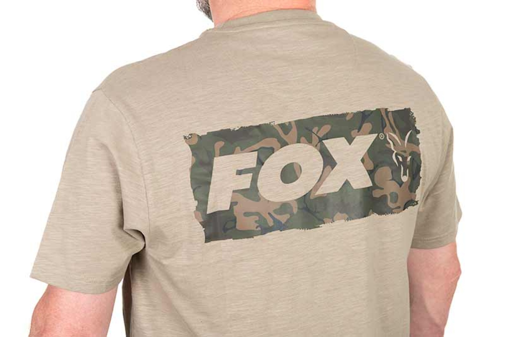 Fox LW Khaki Large Print T-Shirt