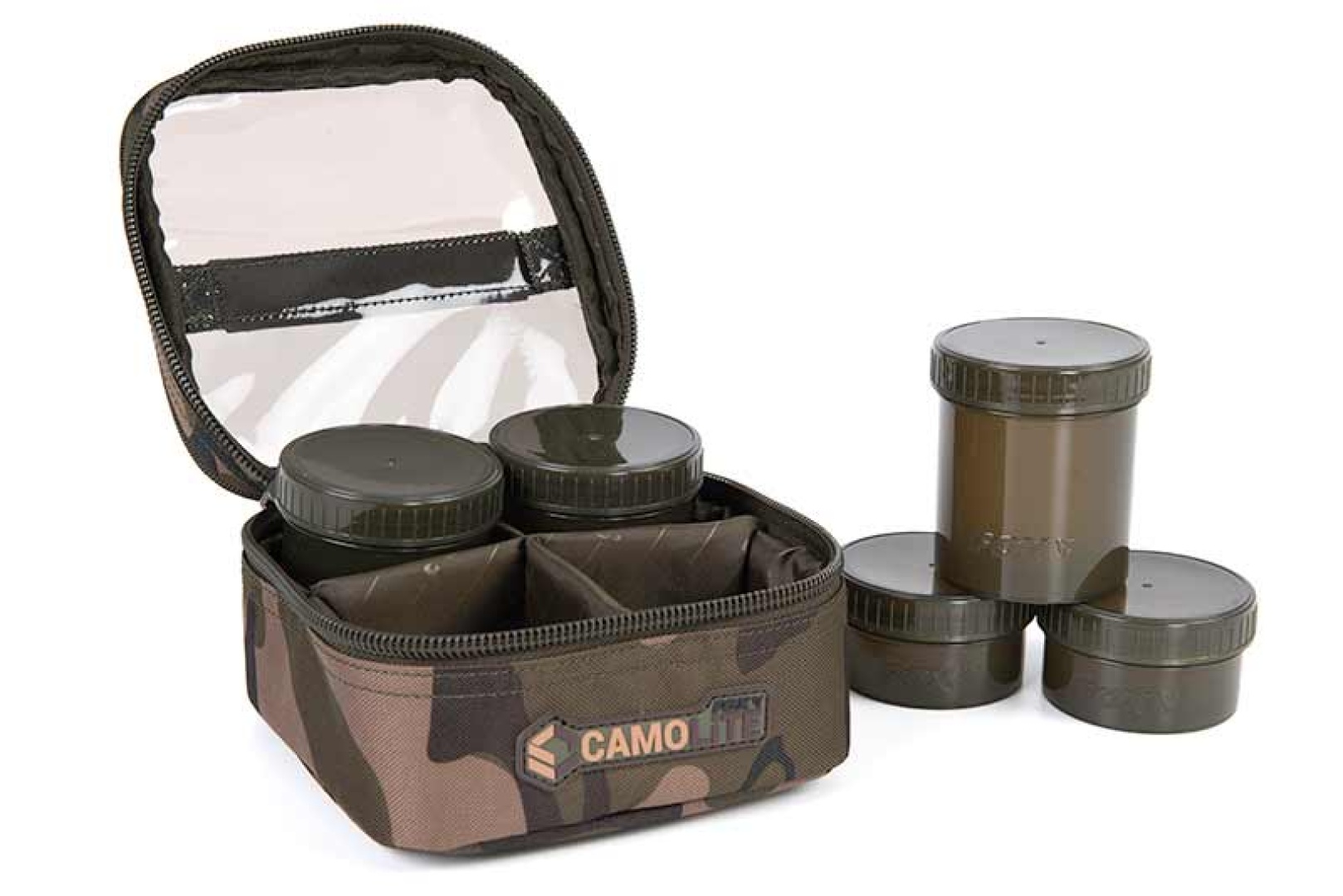 Fox CAMOLITE 6 Pot Hookbait Case