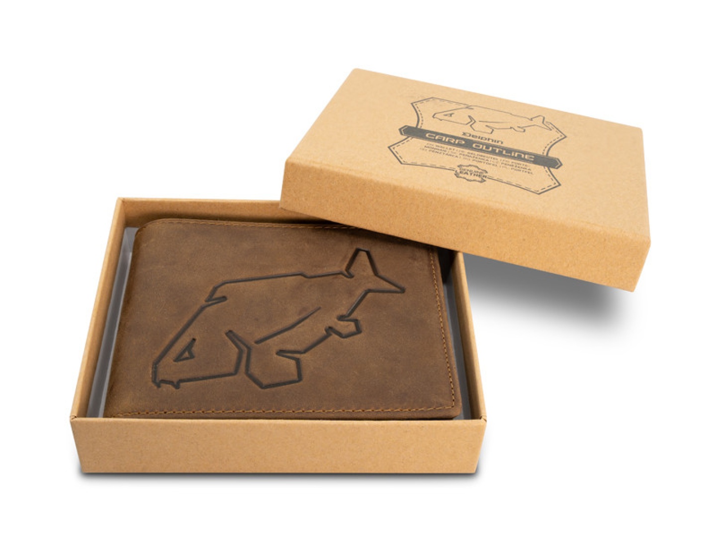 Delphin Leather wallet CARP OutLINE