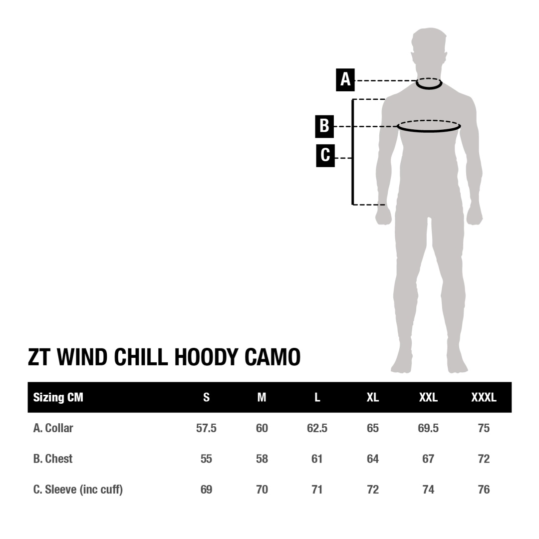 Nash Zero Tolerance Wind Chill Hoody Camo