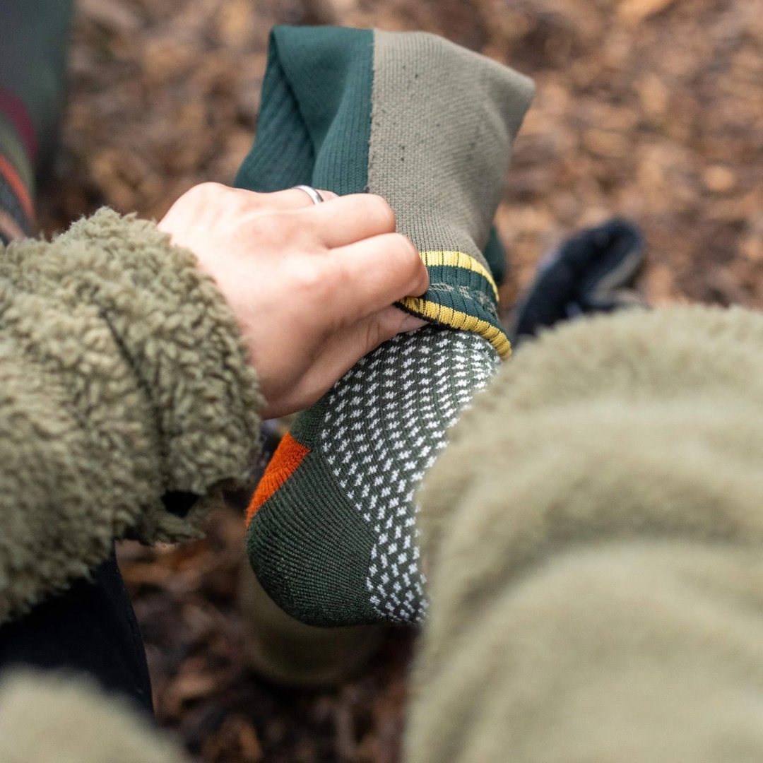 One More Cast Spotted EEL Bamboo Socks