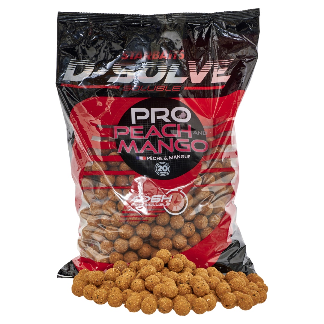 Starbaits Probiotic Peach and Mango D-Solve Boilies