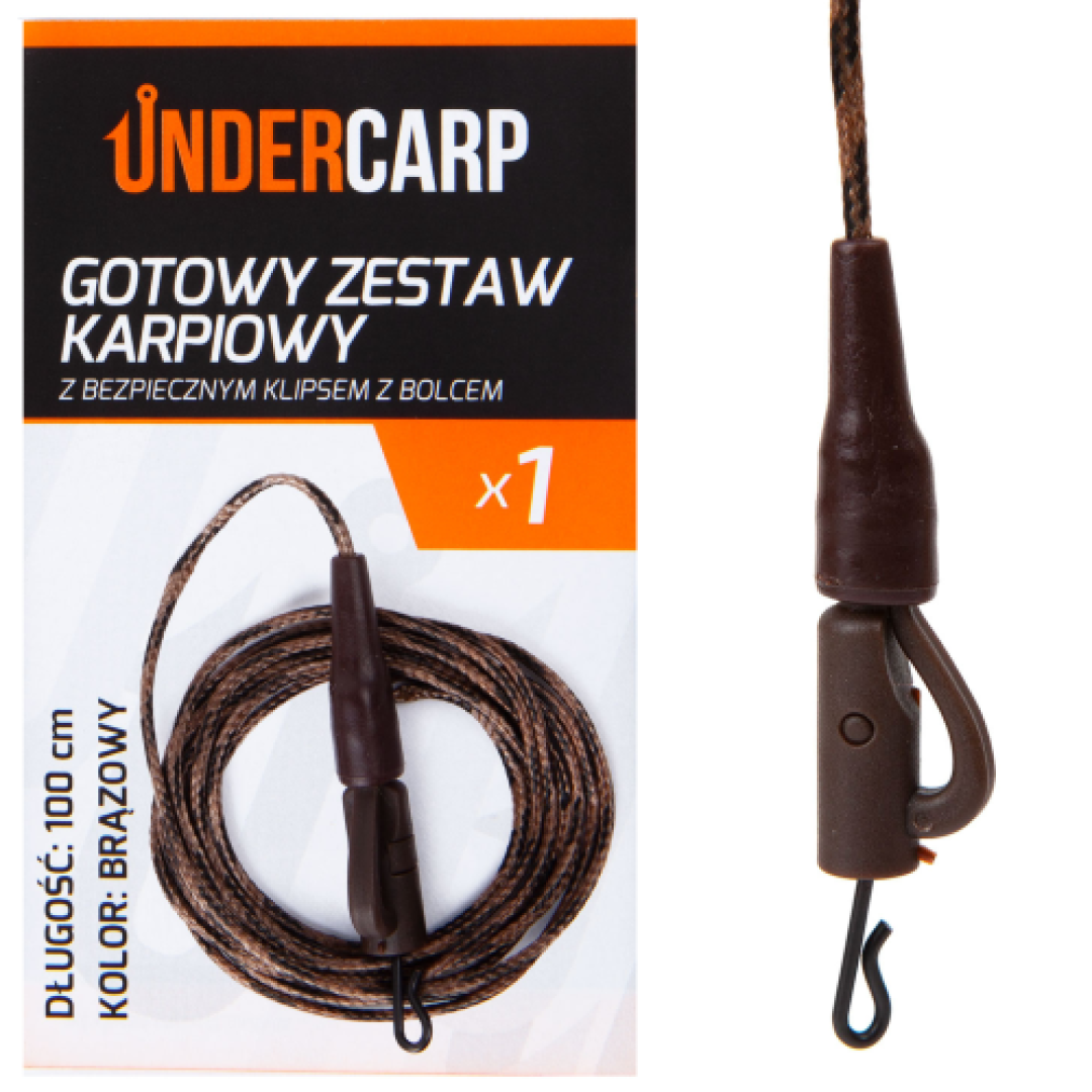 UnderCarp - Gotowy Zestaw Karpiowy z Bezpiecznym Klipsem z Bolcem