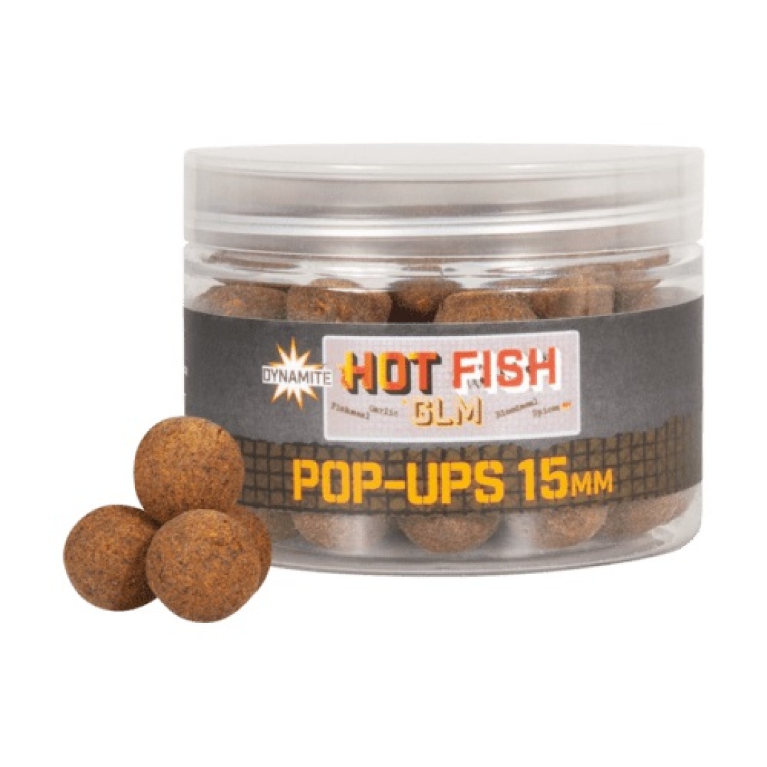 DynamiteBaits Foodbait Pop-Ups 15mm - Hot Fish & GLM