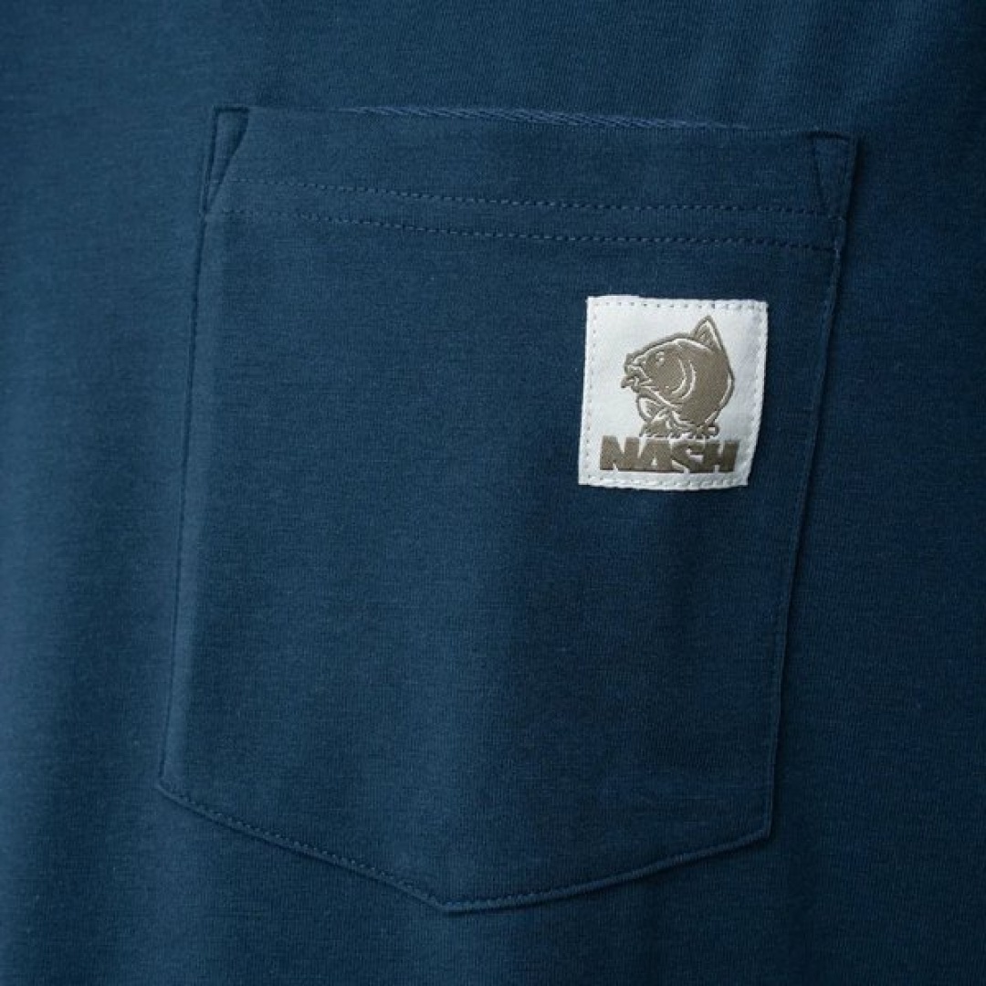 Nash Make It Happen Badge Pocket T Shirt - Navy Blue