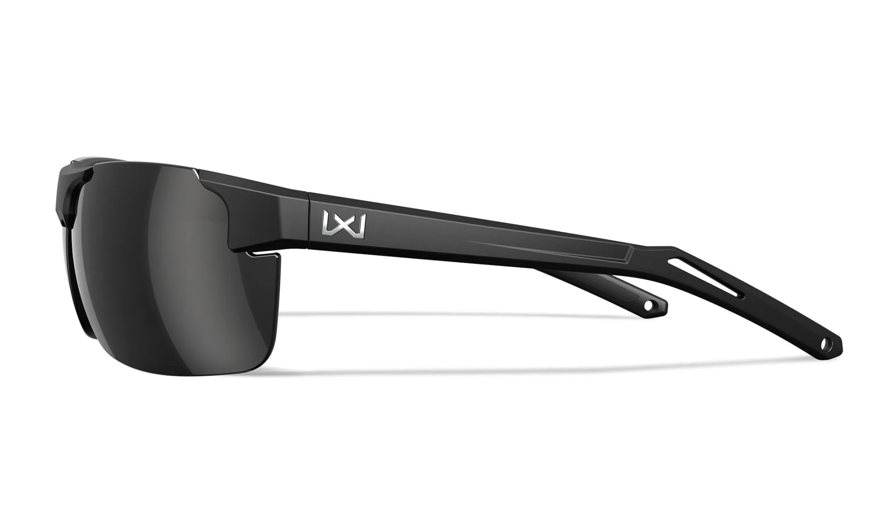 WileyX PRIME Captivate Polarized Blue Mirror Grey Gloss Matte Black Frame