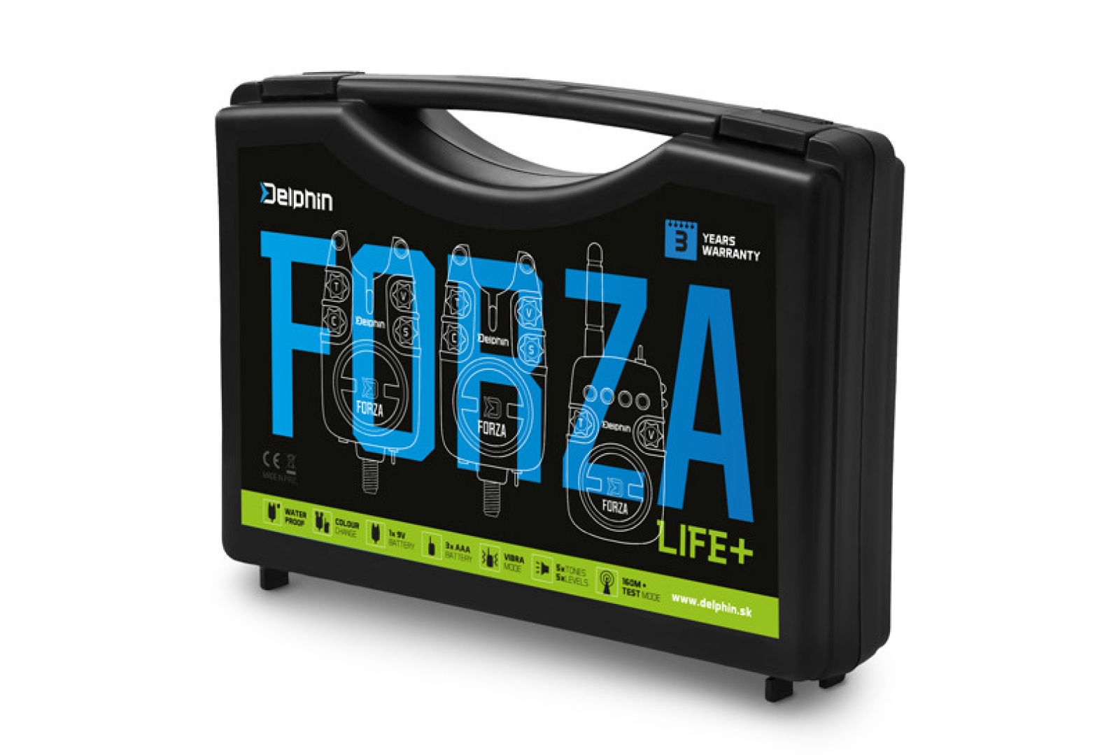 Delphin FORZA LIFE+ Bite Alarm Set 2+1